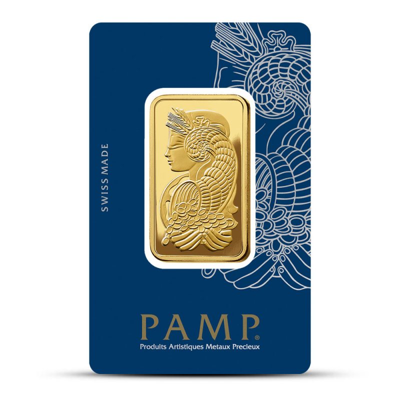 PAMP Suisse Lady Fortuna Gold Bar, obverse (front)