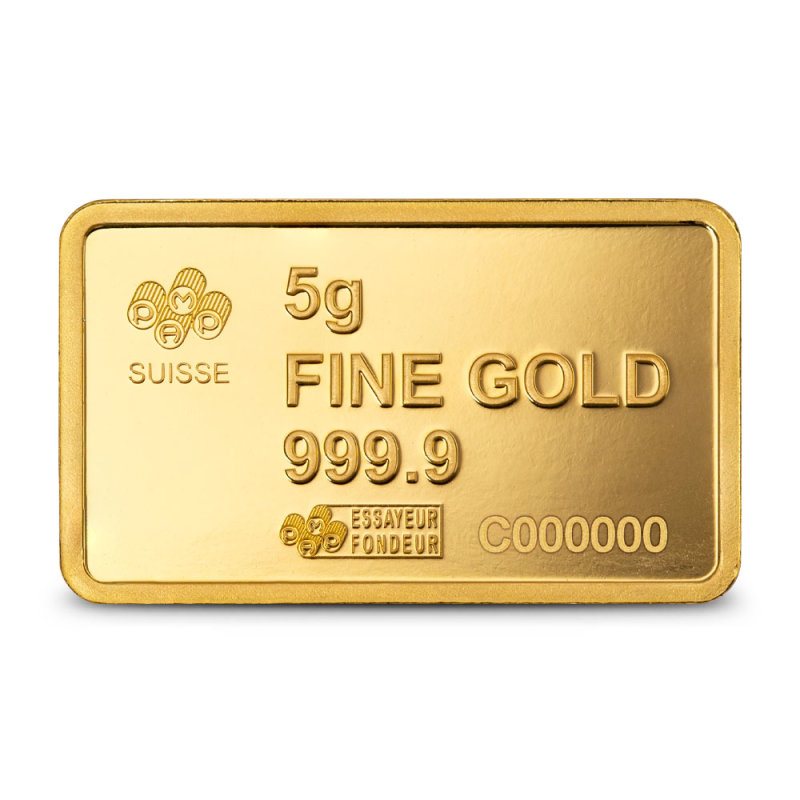 PAMP Suisse Statue of Liberty Gold Bar, reverse (back)
