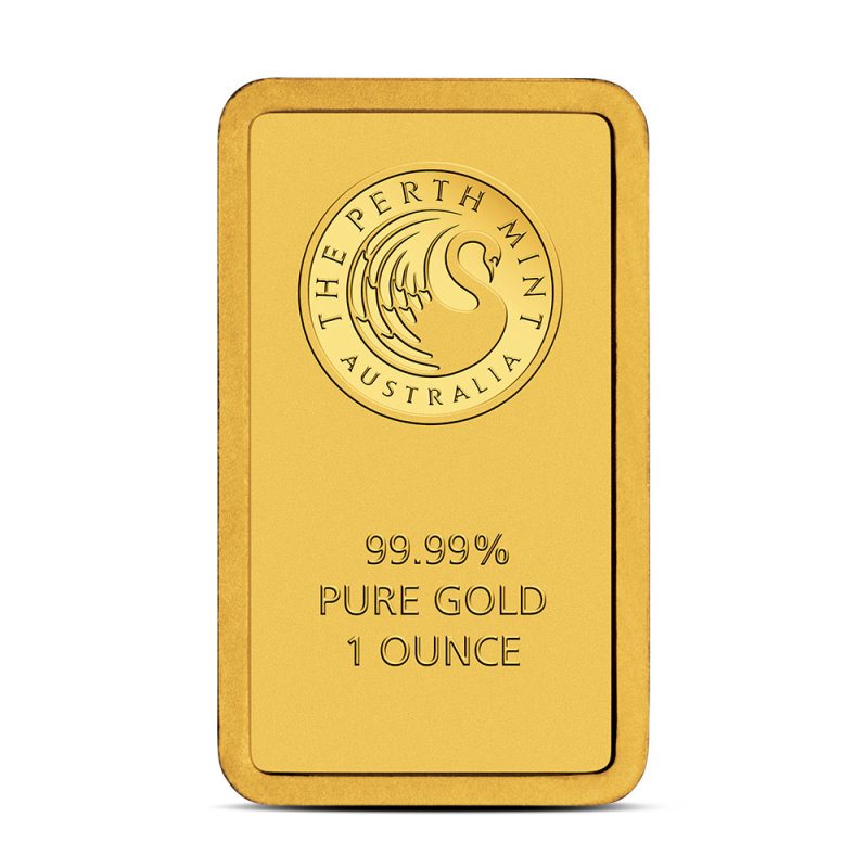 Perth Mint Gold Bar, obverse (front)