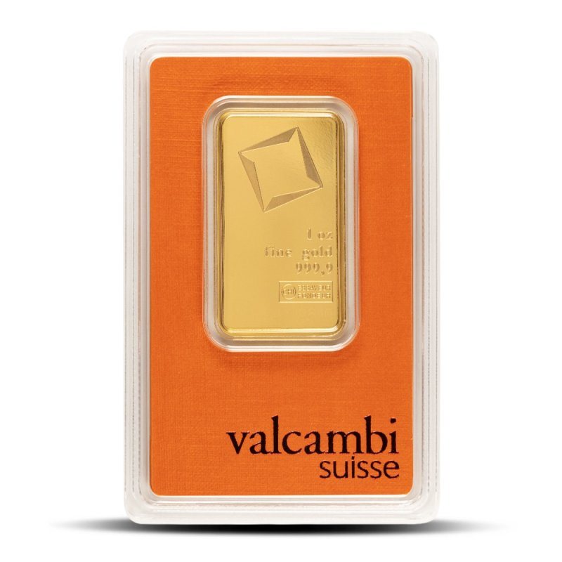 Valcambi Gold Bar, obverse (front)