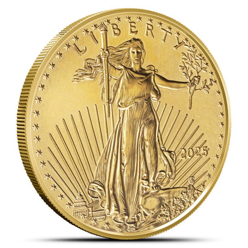 American Gold Eagle (1/2 oz, Type 2 design), obverse (front)