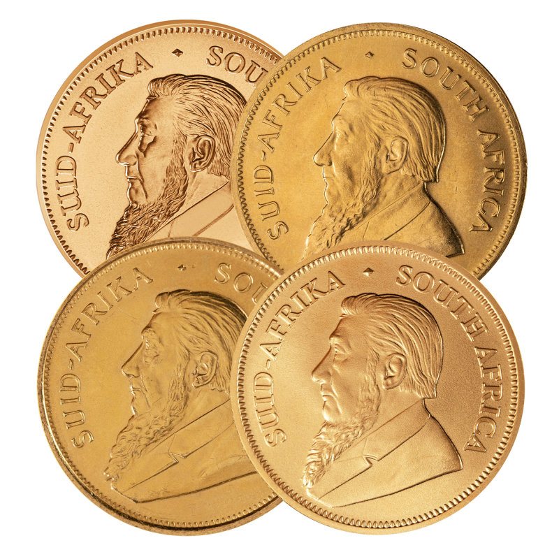 South African Gold Krugerrand (1/2 oz), reverse (back)